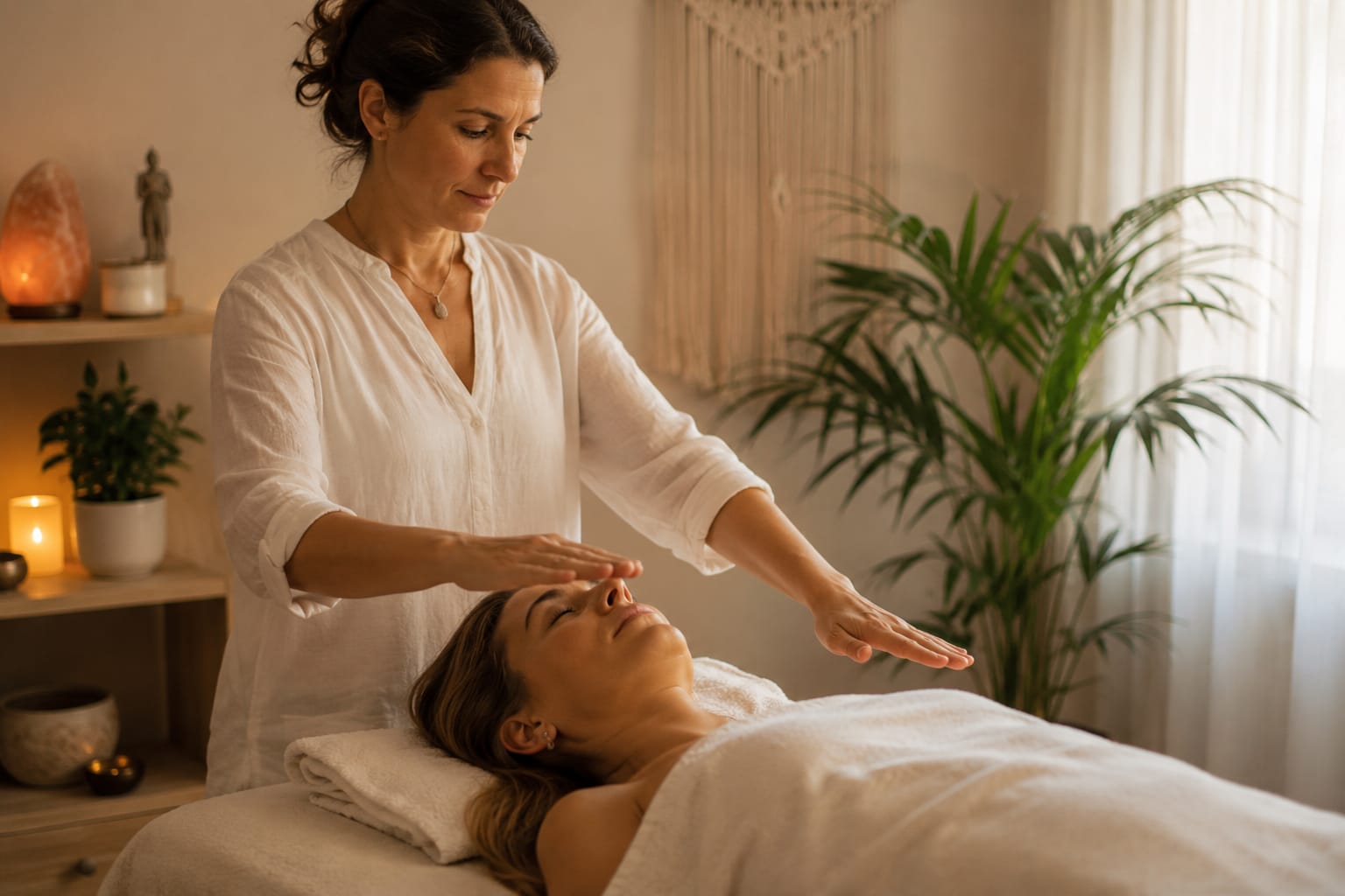 Séance énergétique Reiki — soin apaisant